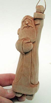 santa carving